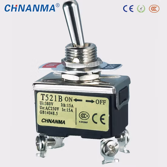 토글 스위치 20A 250V 단극 이중 극 3극